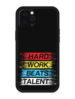 Hard Work Beats Embossed Soft Silicone Case for Apple Iphone 12 Pro