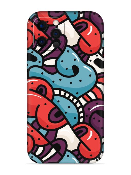 Seamless Backdrop Colorful Embossed Soft Silicone Case for Apple Iphone 12 Pro Edge Zapvi