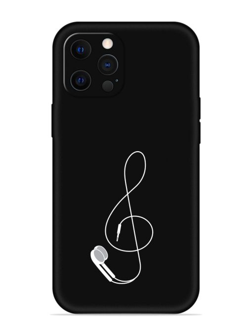 Music Earphone Vector Embossed Soft Silicone Case for Apple Iphone 12 Pro Edge Zapvi