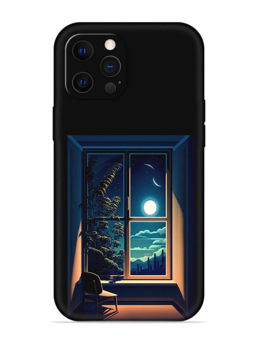 Night View At Window Embossed Soft Silicone Case for Apple Iphone 12 Pro Edge Zapvi