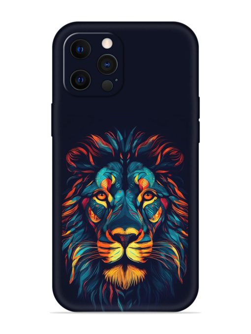 Colorful Lion Embossed Soft Silicone Case for Apple Iphone 12 Pro