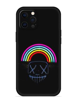 Mask Rainbow Embossed Soft Silicone Case for Apple Iphone 12 Pro