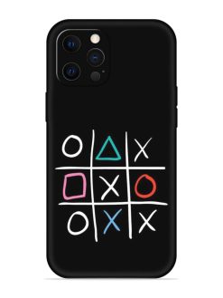 Super Neon Tic-Tac-Toe Embossed Soft Silicone Case for Apple Iphone 12 Pro