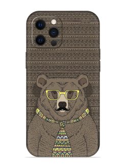 Grizzly Bear Embossed Soft Silicone Case for Apple Iphone 12 Pro