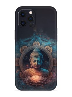 Gautam Buddha Embossed Soft Silicone Case for Apple Iphone 12 Pro