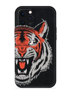 Tiger Aggression Embossed Soft Silicone Case for Apple Iphone 12 Pro