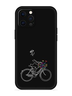 Minimalist Cycle Art Embossed Soft Silicone Case for Apple Iphone 12 Pro