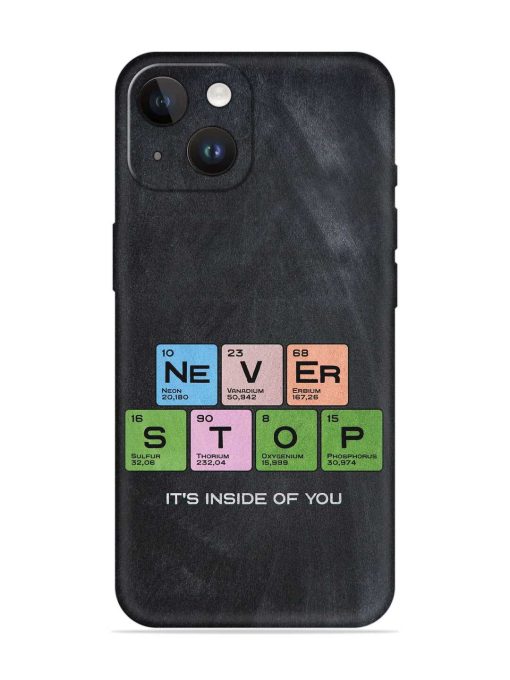 Never Stop It'S Inside Of You Embossed Soft Silicone Case for Apple Iphone 14 Edge Zapvi