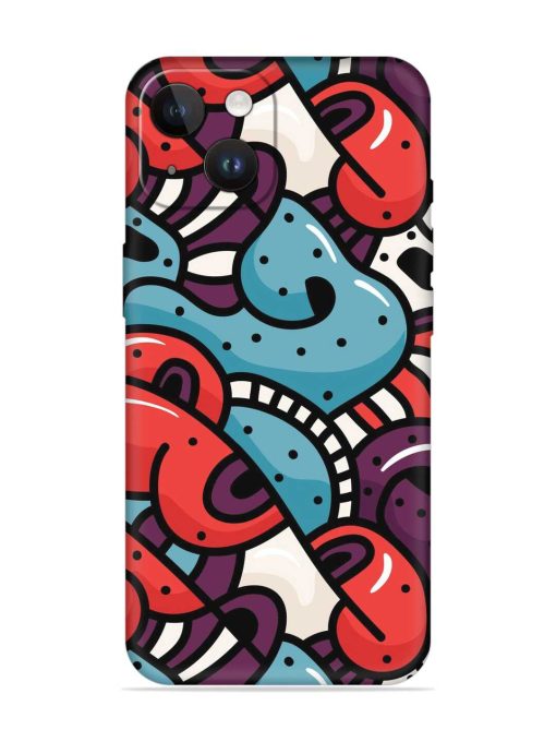 Seamless Backdrop Colorful Embossed Soft Silicone Case for Apple Iphone 14 Edge Zapvi