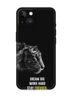 Dream Big Work Hard Embossed Soft Silicone Case for Apple Iphone 14