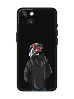 Motorcycle Rider Embossed Soft Silicone Case for Apple Iphone 14