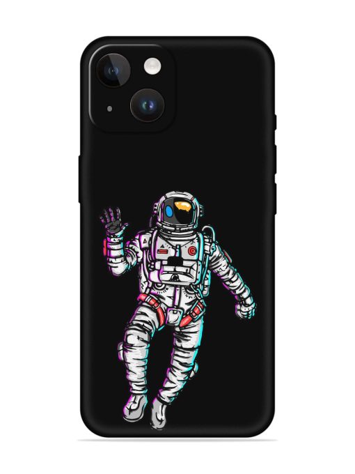 Spaceman Embossed Soft Silicone Case for Apple Iphone 14 Edge Zapvi