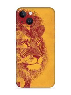 Gold Lion Crown Art Embossed Soft Silicone Case for Apple Iphone 14