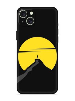 Black Ultra Vector Embossed Soft Silicone Case for Apple Iphone 15 Plus