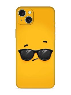 Attitude Glass Art Embossed Soft Silicone Case for Apple Iphone 15 Plus