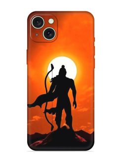 Shree Ram Embossed Soft Silicone Case for Apple Iphone 15 Plus