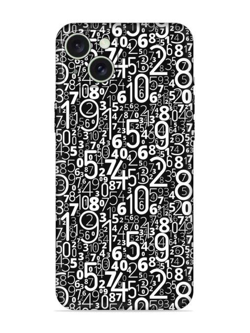 Many Numbers Different Embossed Soft Silicone Case for Apple Iphone 15 Plus Edge Zapvi