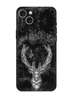 Ancient Deer Embossed Soft Silicone Case for Apple Iphone 15 Plus