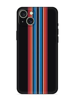 Vertical Strips Embossed Soft Silicone Case for Apple Iphone 15 Plus