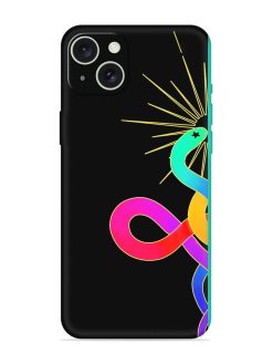 Art Geometric Abstraction Embossed Soft Silicone Case for Apple Iphone 15 Plus