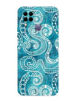 Vintage Curved Seamless Embossed Soft Silicone Case for Infinix Hot 10S