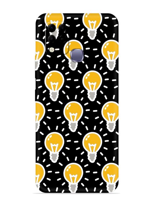 Light Bulb Seamless Embossed Soft Silicone Case for Infinix Hot 10S