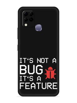 Not Bug Feature Embossed Soft Silicone Case for Infinix Hot 10S