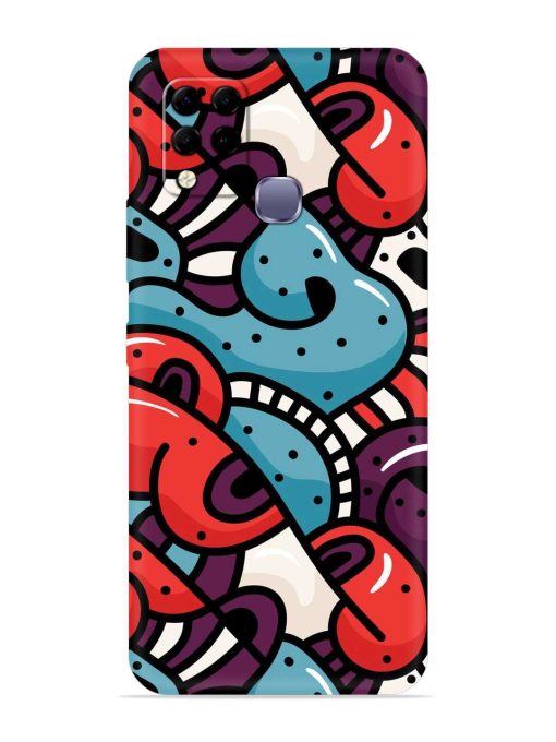 Seamless Backdrop Colorful Embossed Soft Silicone Case for Infinix Hot 10S