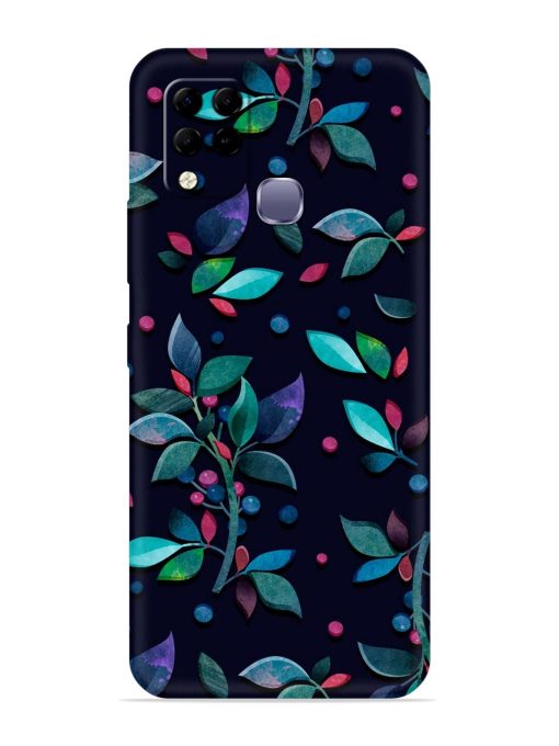 Decorative Watercolor Flower Embossed Soft Silicone Case for Infinix Hot 10S