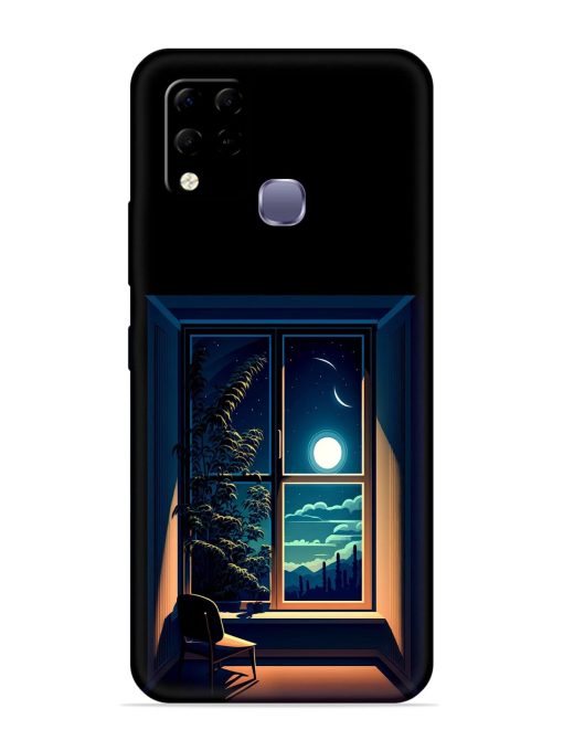 Night View At Window Embossed Soft Silicone Case for Infinix Hot 10S Edge Zapvi