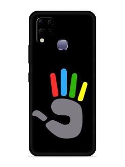 Palm Art Embossed Soft Silicone Case for Infinix Hot 10S