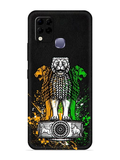 Pillars Of Ashoka Embossed Soft Silicone Case for Infinix Hot 10S Edge Zapvi