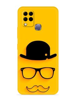 Classic Face Vector Embossed Soft Silicone Case for Infinix Hot 10S