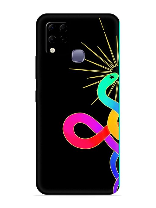 Art Geometric Abstraction Embossed Soft Silicone Case for Infinix Hot 10S Edge Zapvi