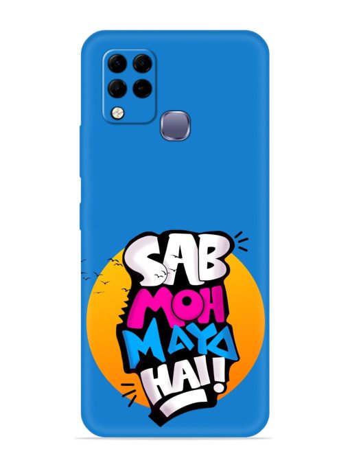 Sab Moh Moya Embossed Soft Silicone Case for Infinix Hot 10S