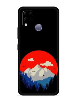 Mountain Abstract Embossed Soft Silicone Case for Infinix Hot 10S