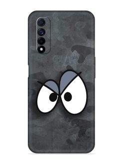 Big Eyes Night Mode Embossed Soft Silicone Case for Realme Narzo 30 (4G)