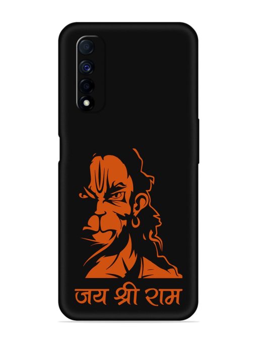 Angry Hanuman Embossed Soft Silicone Case for Realme Narzo 30 (4G) Edge Zapvi