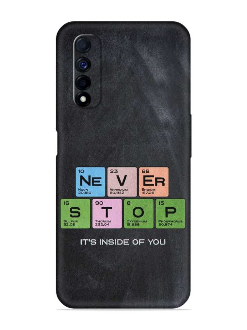 Never Stop It'S Inside Of You Embossed Soft Silicone Case for Realme Narzo 30 (4G) Edge Zapvi