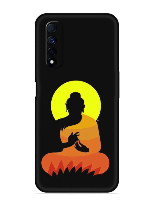 Buddha Art Black Embossed Soft Silicone Case for Realme Narzo 30 (4G) Edge Zapvi