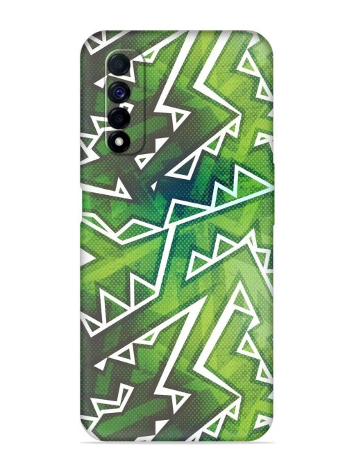 Green Graffiti Seamless Embossed Soft Silicone Case for Realme Narzo 30 (4G)