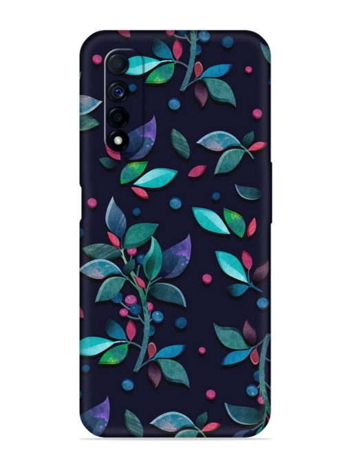 Decorative Watercolor Flower Embossed Soft Silicone Case for Realme Narzo 30 (4G)