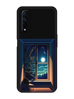 Night View At Window Embossed Soft Silicone Case for Realme Narzo 30 (4G)