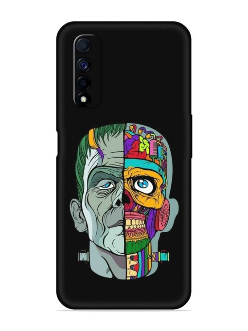 Men Vs Skull Embossed Soft Silicone Case for Realme Narzo 30 (4G) Edge Zapvi