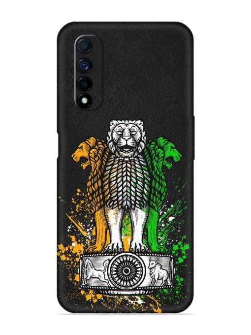 Pillars Of Ashoka Embossed Soft Silicone Case for Realme Narzo 30 (4G) Edge Zapvi