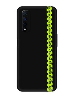 Never Touch My Phone Embossed Soft Silicone Case for Realme Narzo 30 (4G)