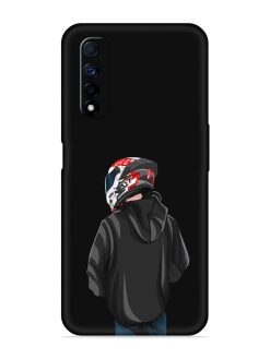 Motorcycle Rider Embossed Soft Silicone Case for Realme Narzo 30 (4G)