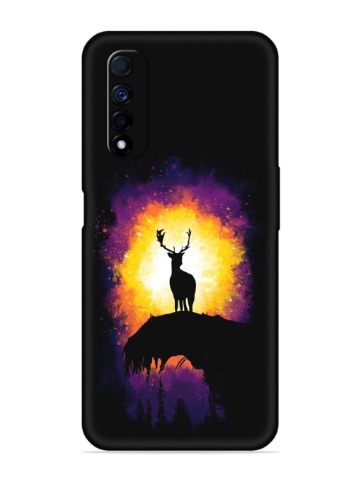 Elk Animal Art Embossed Soft Silicone Case for Realme Narzo 30 (4G)