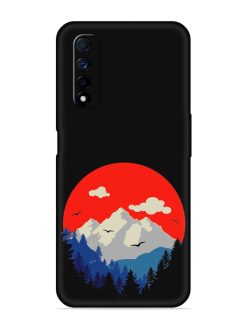 Mountain Abstract Embossed Soft Silicone Case for Realme Narzo 30 (4G)