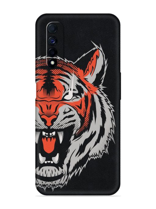 Tiger Aggression Embossed Soft Silicone Case for Realme Narzo 30 (4G) Edge Zapvi